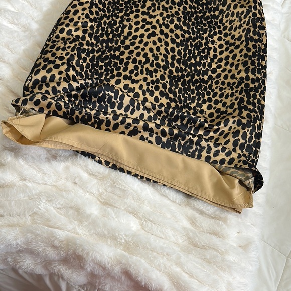 Tan and Black Halter Sheath Dress Cocktail - Picture 6 of 7